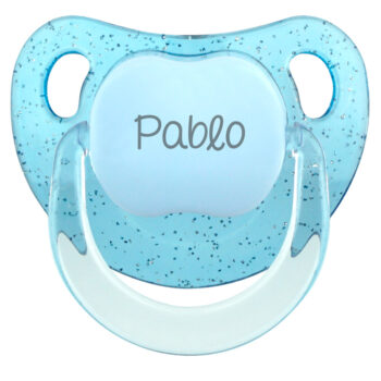 Chupete Baby Personalizado Glitter Azul