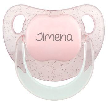 Chupete Baby Personalizado Glitter Rosa