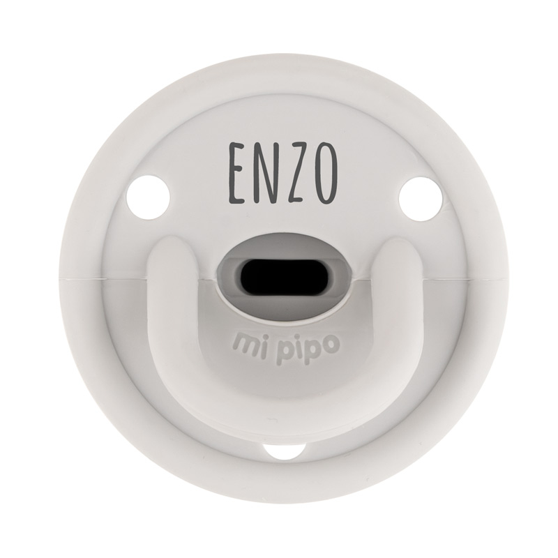Chupete Gummy Personalizado Gris 1 Chupete Gummy Personalizado Gris