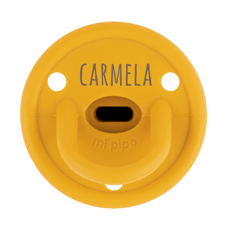Chupete Gummy Personalizado Mostaza 1 Chupete Gummy Personalizado Mostaza