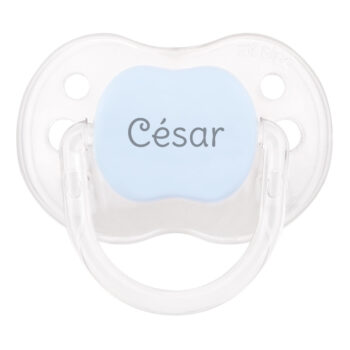 Chupete personalizado cristal celeste