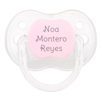 chupete personalizado cristal rosa
