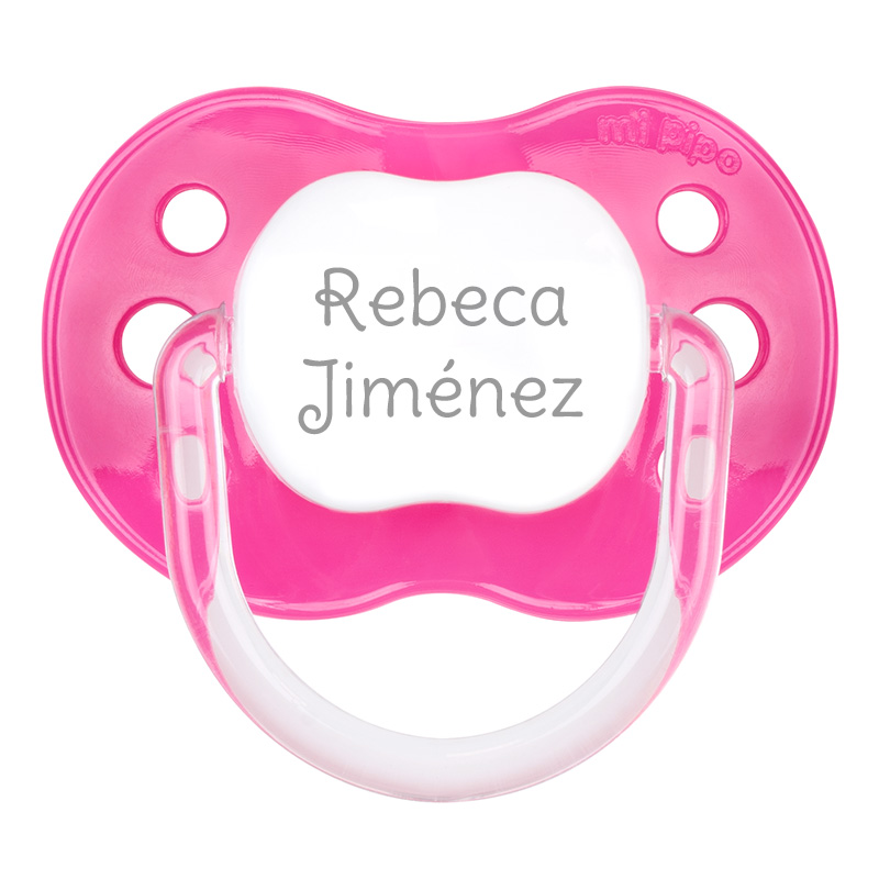 Chupete Classic Personalizado Fucsia 1 Chupete Classic Personalizado Fucsia