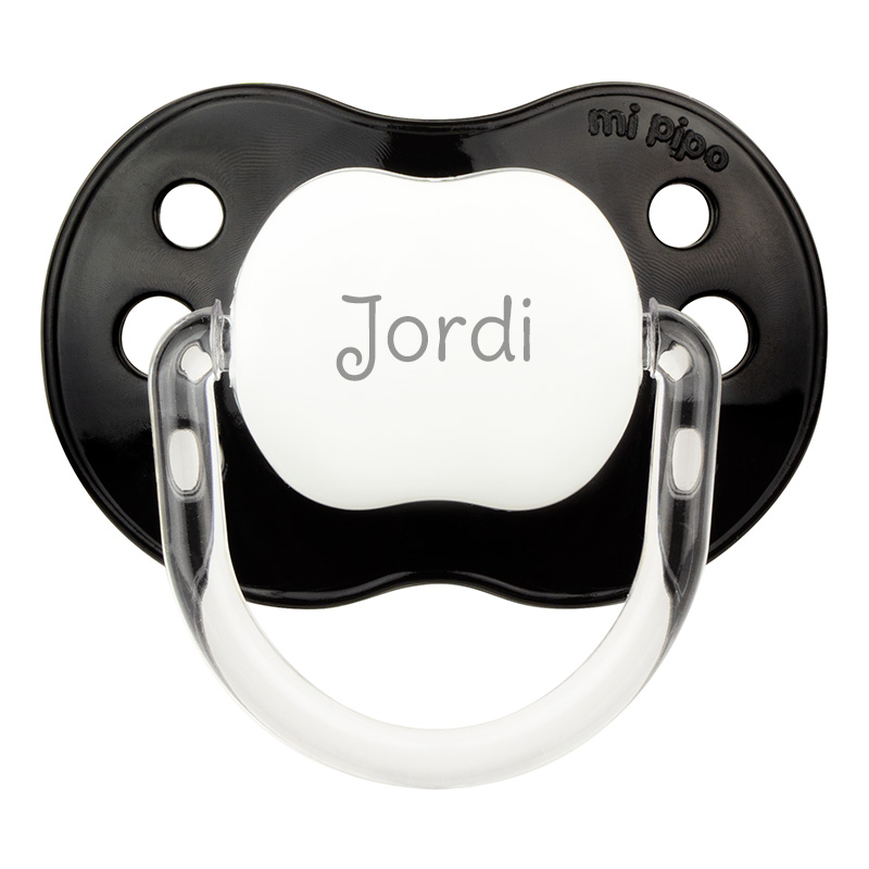 Chupete Classic Personalizado Negro 1 Chupete Classic Personalizado Negro