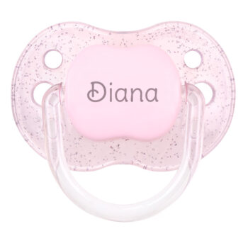Chupete Classic Personalizado Purpurina Rosa