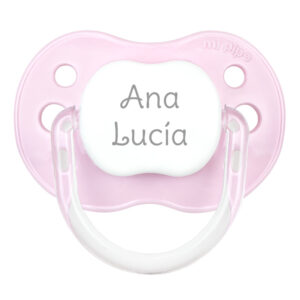 Chupete rosa personalizado