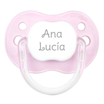 Chupete rosa personalizado