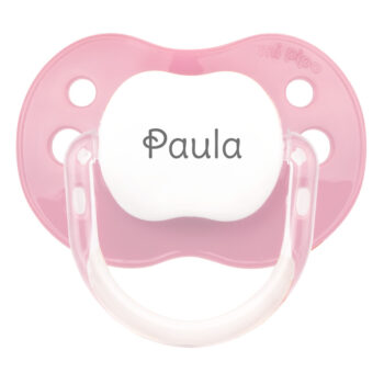 Inicio 4 Chupete rosa blush personalizado