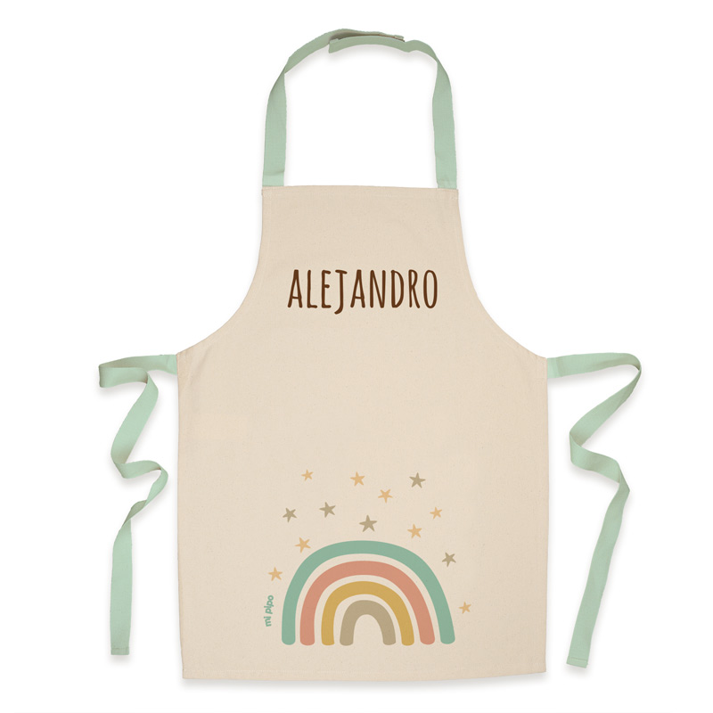 Delantal Infantil Personalizado Arcoíris Soft 1 Delantal Infantil Personalizado Arcoíris Soft