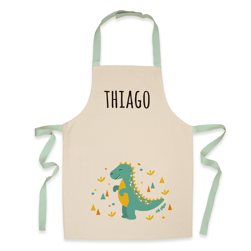 Delantal Infantil Personalizado Dinosaurio 1 Delantal Infantil Personalizado Dinosaurio