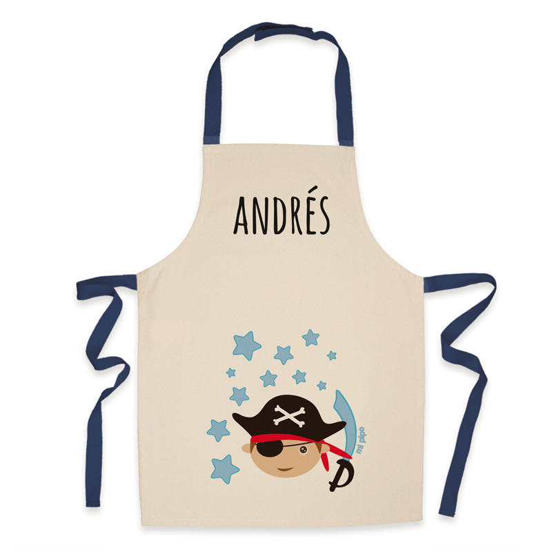 Delantal Infantil Personalizado Pirata 1 Delantal Infantil Personalizado Pirata