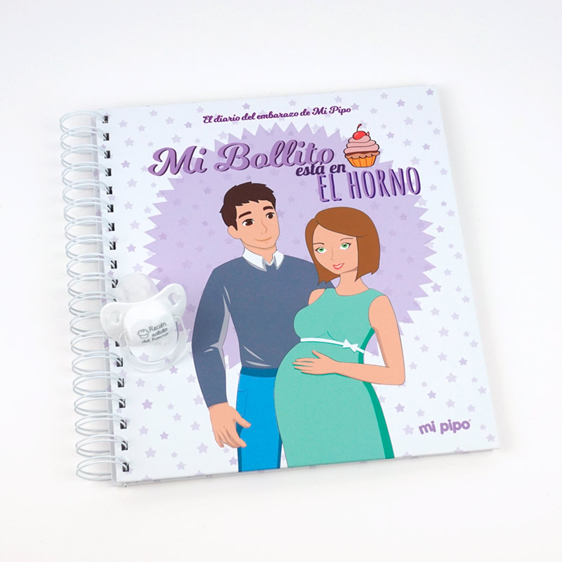 Diario del Embarazo de Mi Pipo con Regalo de Chupete 1 diario del embarazo