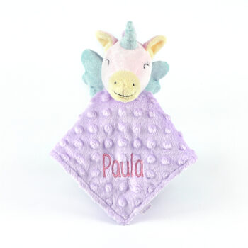 Dou Dou Cabecitas Unicornio Lila Personalizado