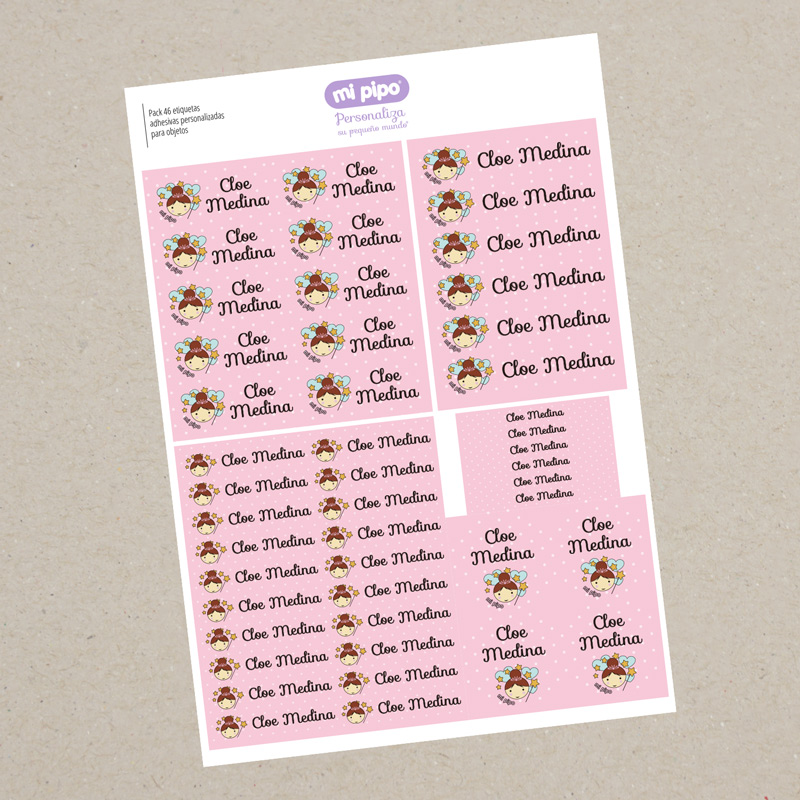 46 Etiquetas adhesivas para objetos personalizadas Hada