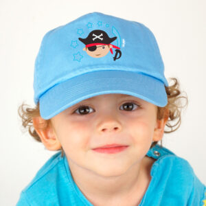 Gorra Junior Personalizada Pirata Azul