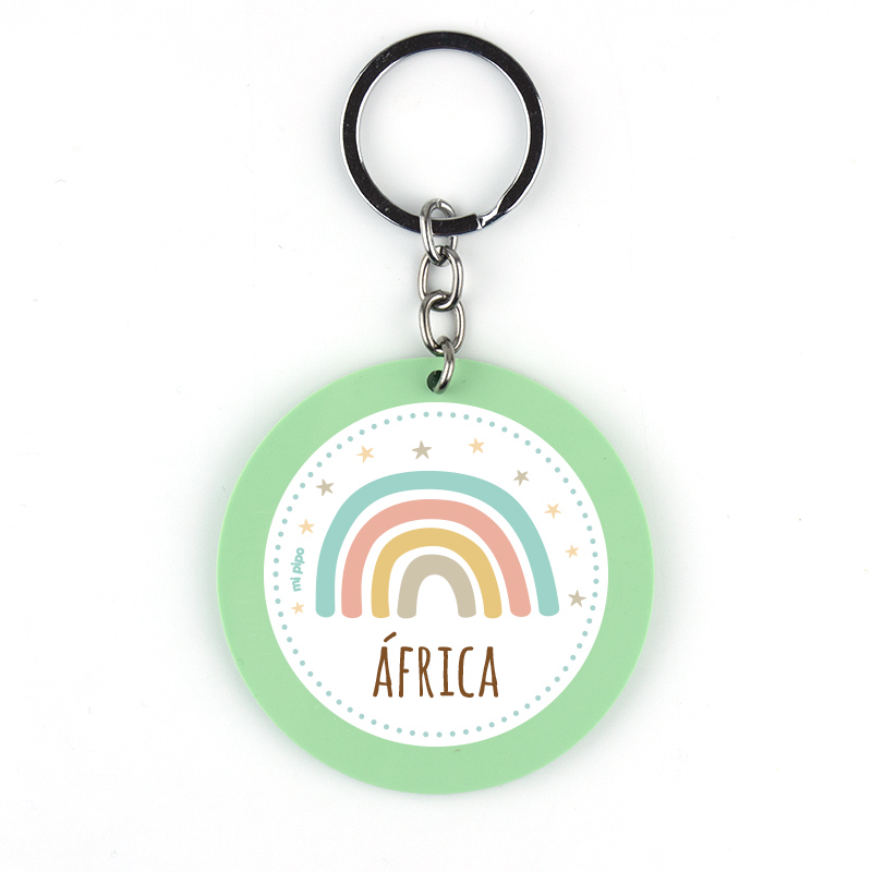 Llavero Metacrilato personalizado Arcoíris Soft 1 Llavero Metacrilato personalizado Arcoíris Soft