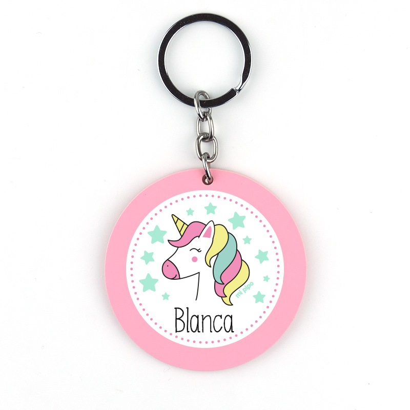 Llavero Metacrilato personalizado Unicornio 1 Llavero Metacrilato personalizado Unicornio