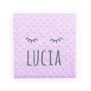 Manta Personalizada Lila, con dibujo a elegir