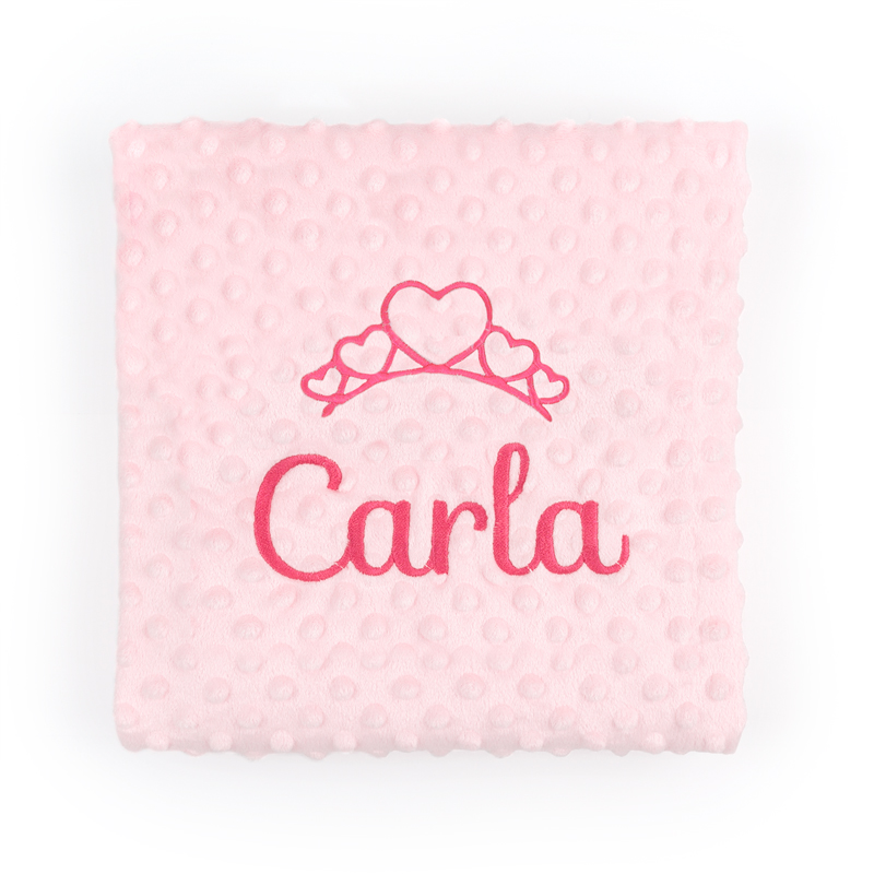 Manta Personalizada Rosa, con dibujo a elegir 1 Manta Personalizada Rosa, con dibujo a elegir