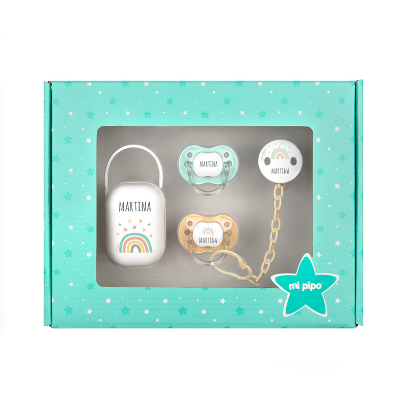 Cajita Mis Imprescindibles Personalizada Arcoíris Soft Beige 1 Cajita Mis Imprescindibles Personalizada Arcoíris Soft Beige
