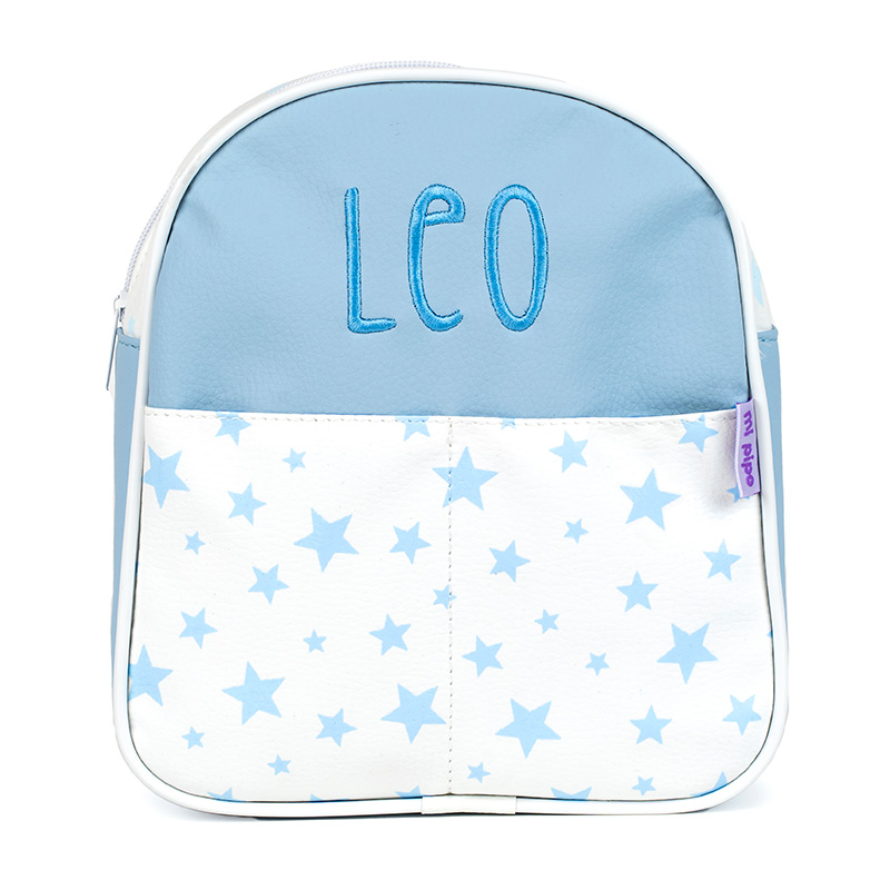 Mochila Guardería Personalizada Estrellas Azul 1 Mochila Guardería Personalizada Estrellas Azul