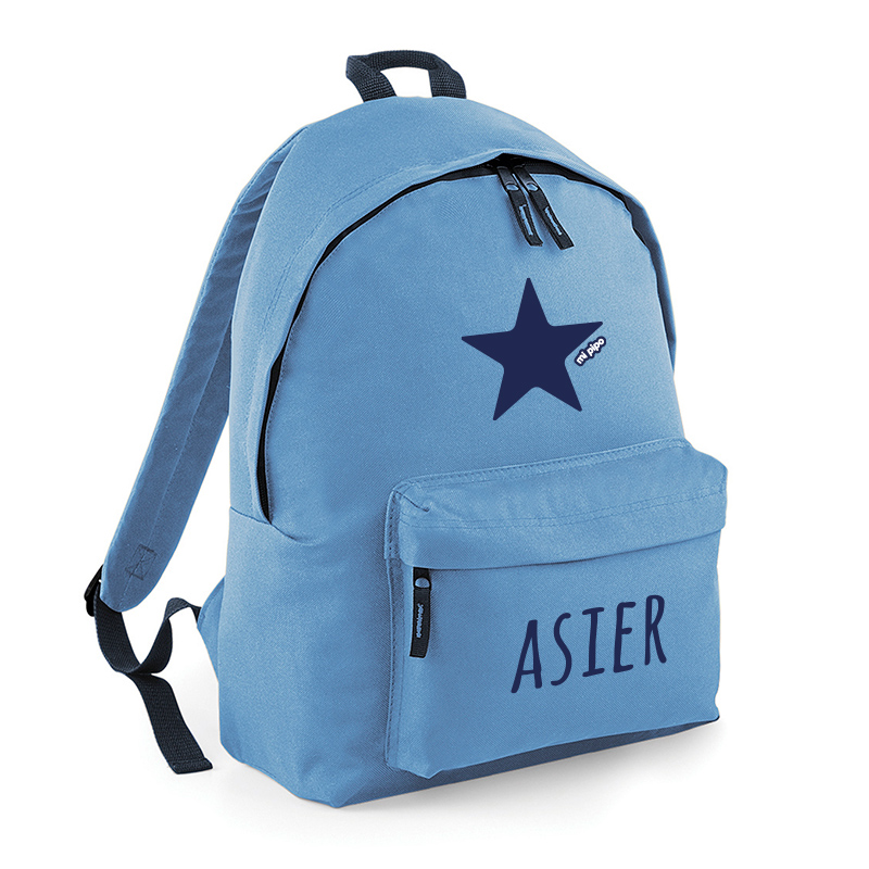Mochila Junior Personalizada Azul 1 Mochila Junior Personalizada Azul