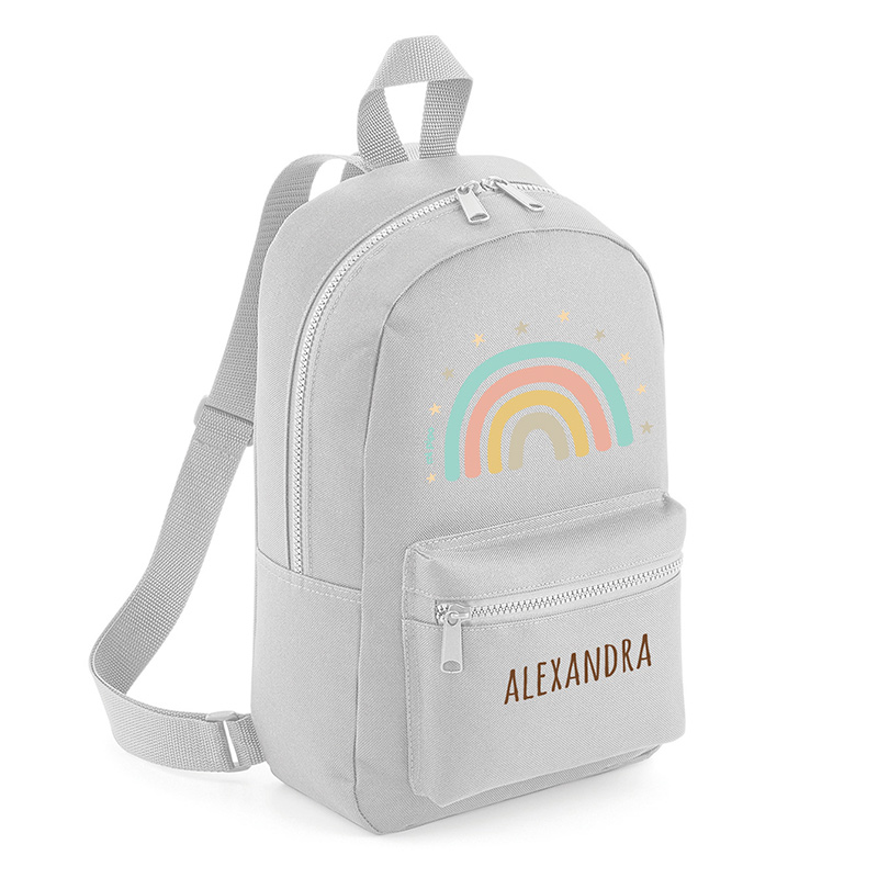 Mochila Medium Personalizada Arcoíris Soft, color a elegir 4 Mochila Medium Personalizada Arcoíris Soft, color a elegir - Imagen 4