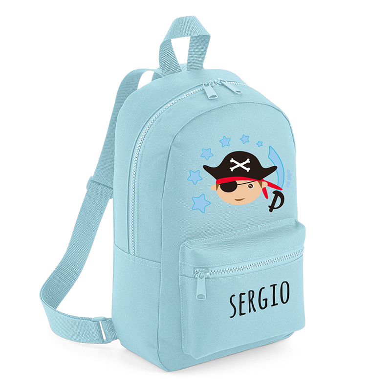 Pack Mi Equipo para el Cole con Mochila Personalizado Pirata + Regalo Cinta marcaprendas 2 Pack Mi Equipo para el Cole con Mochila Personalizado Pirata + Regalo Cinta marcaprendas - Imagen 2