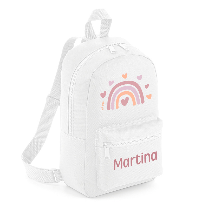 Mochila Medium Personalizada Arcoíris Blush, color a elegir 3 Mochila Medium Personalizada Arcoíris Blush, color a elegir - Imagen 3