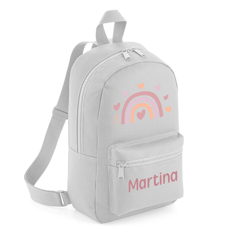 Mochila Medium Personalizada Arcoíris Blush, color a elegir 4 Mochila Medium Personalizada Arcoíris Blush, color a elegir - Imagen 4