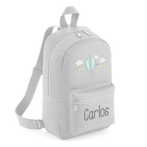Mochila Medium Personalizada Globo, color a elegir
