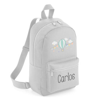 Mochila Medium Personalizada Globo, color a elegir
