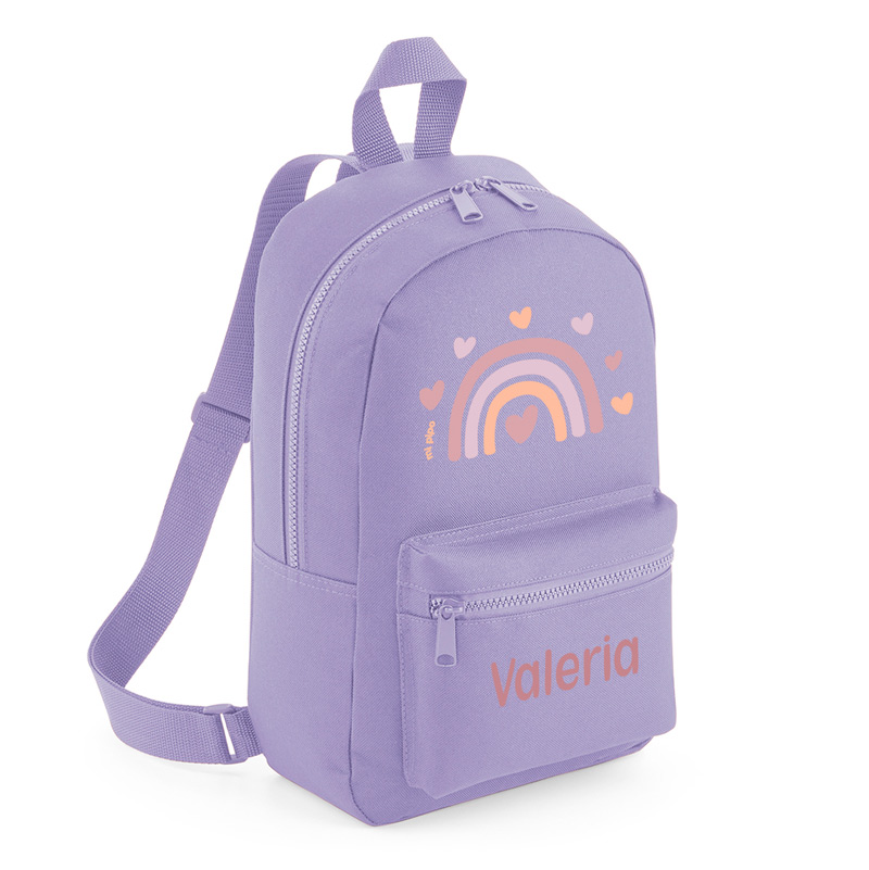 Mochila Medium Personalizada Arcoíris Blush, color a elegir 5 Mochila Medium Personalizada Arcoíris Blush, color a elegir - Imagen 5
