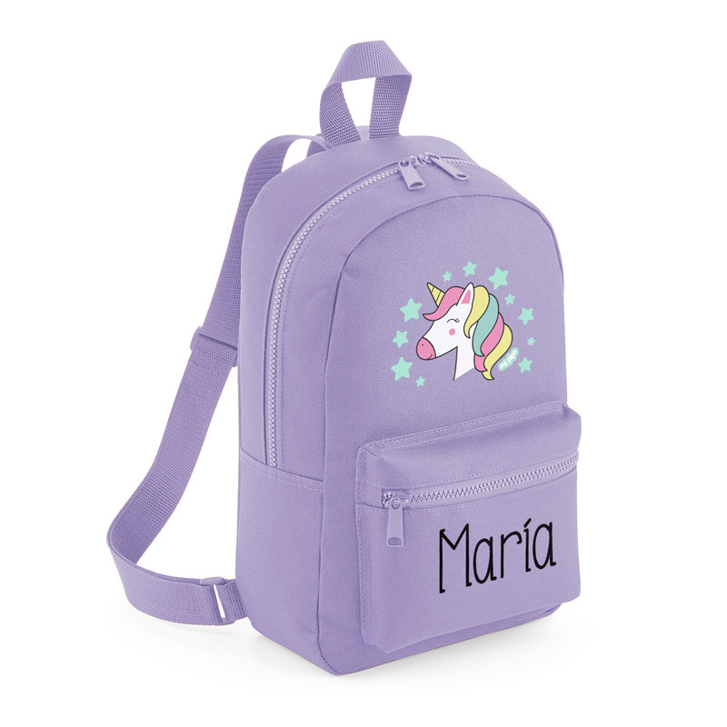 Mochila Medium Personalizada Unicornio, color a elegir 1 Mochila Medium Personalizada Unicornio, color a elegir