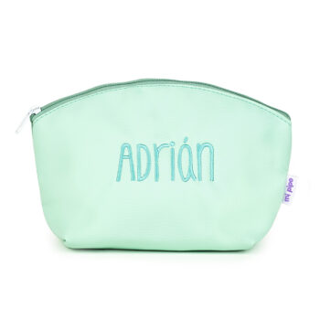 Neceser Polipiel Personalizado Menta, dibujo opcional