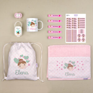 Pack Mi Cole Personalizado Hada + Regalo Etiquetas para objetos
