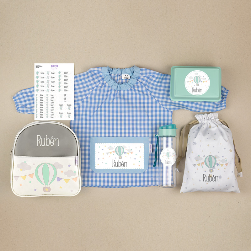 Pack Mi Guarde Personalizado Globo Azul + Regalo Cajita Porta Alimentos 1 Pack Mi Guarde Personalizado Globo Azul + Regalo Cajita Porta Alimentos