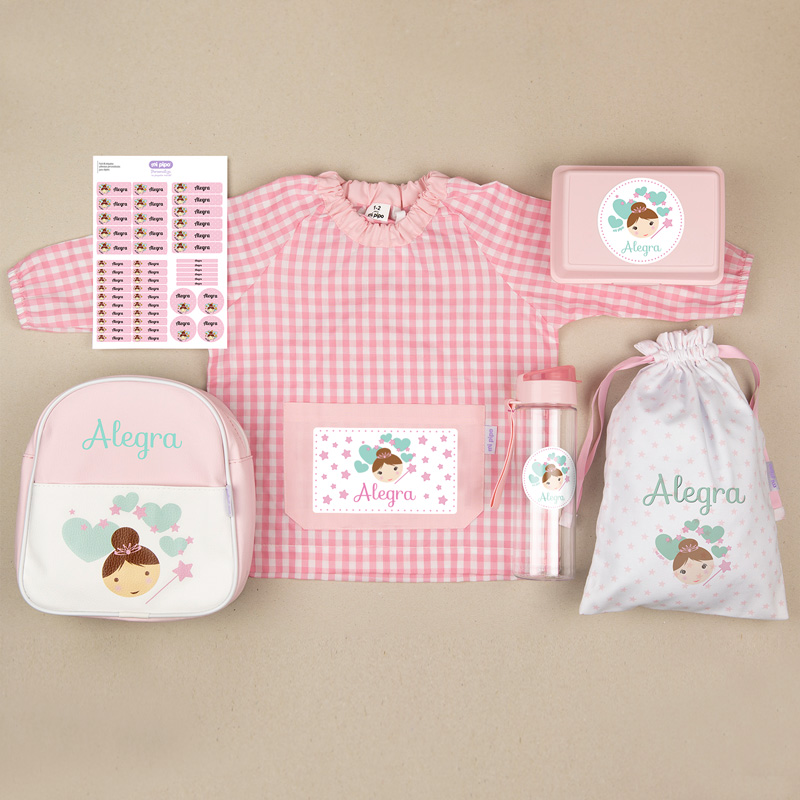 Pack Mi Guarde Personalizado Hada + Regalo Cajita Porta Alimentos 1 Pack Mi Guarde Personalizado Hada + Regalo Cajita Porta Alimentos