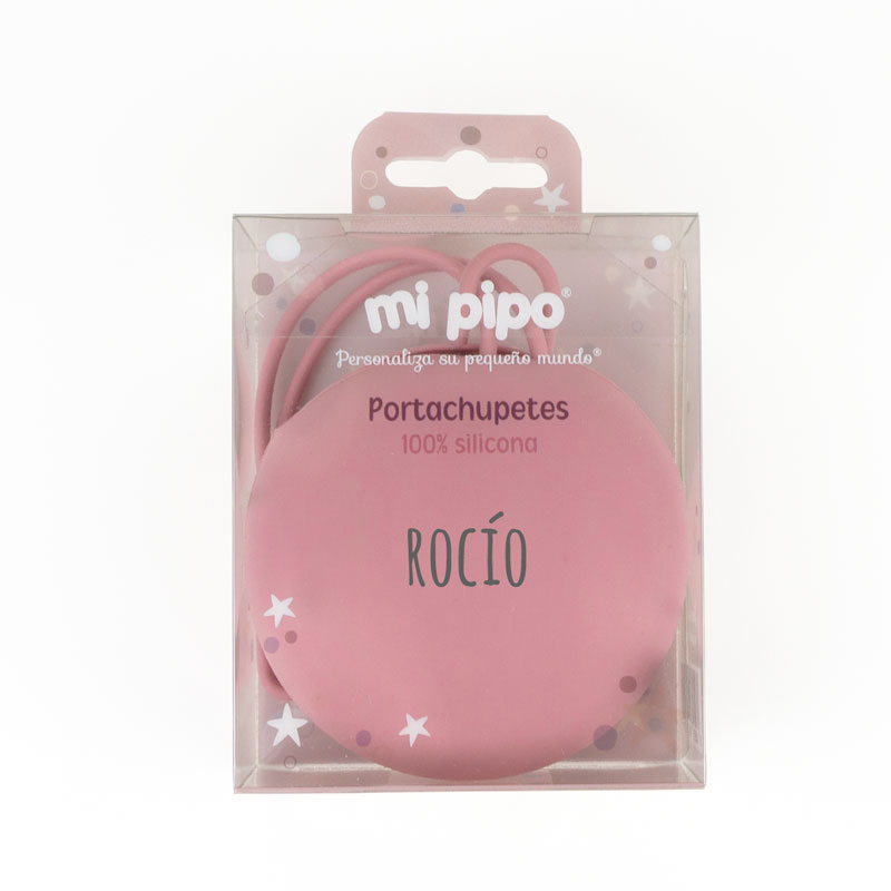 Portachupetes de Silicona Gummy Personalizado Rosa Blush 2 Portachupetes de Silicona Gummy Personalizado Rosa Blush - Imagen 2