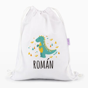 Petate Medium Personalizado Dinosaurio, color a elegir