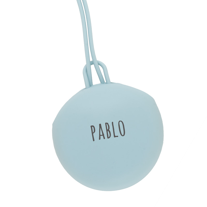 Portachupetes de Silicona Gummy Personalizado Azul Soft 1 Portachupetes de Silicona Gummy Personalizado Azul Soft