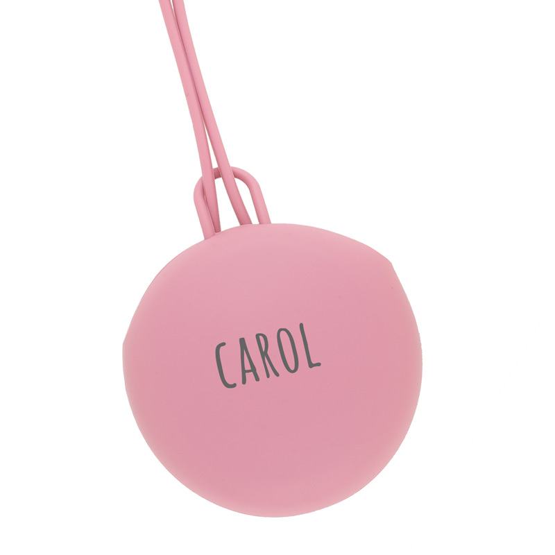 Portachupetes de Silicona Gummy Personalizado Rosa Blush 1 Portachupetes de Silicona Gummy Personalizado Rosa Blush