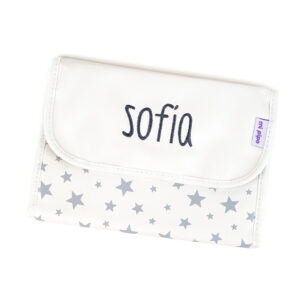 Portadocumentos Personalizado Estrellas Gris
