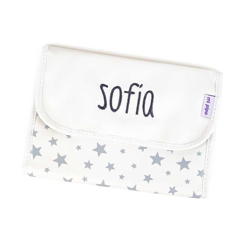 Portadocumentos Personalizado Estrellas Gris 1 Portadocumentos Personalizado Estrellas Gris