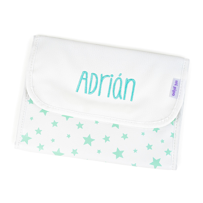 Portadocumentos Personalizado Estrellas Menta 1 Portadocumentos Personalizado Estrellas Menta