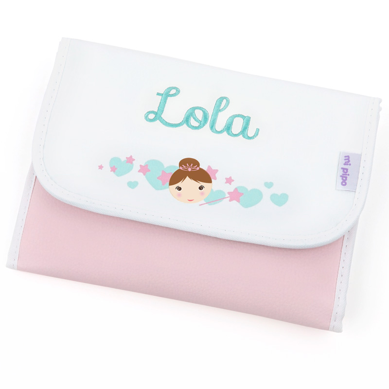 Portadocumentos Hada Rosa Personalizado 1 Portadocumentos Hada Rosa Personalizado