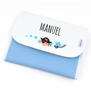 Portadocumentos Pirata Azul Personalizado
