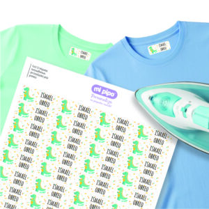 Etiquetas para ropa Dino