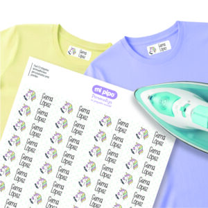 Etiquetas para ropa unicornio