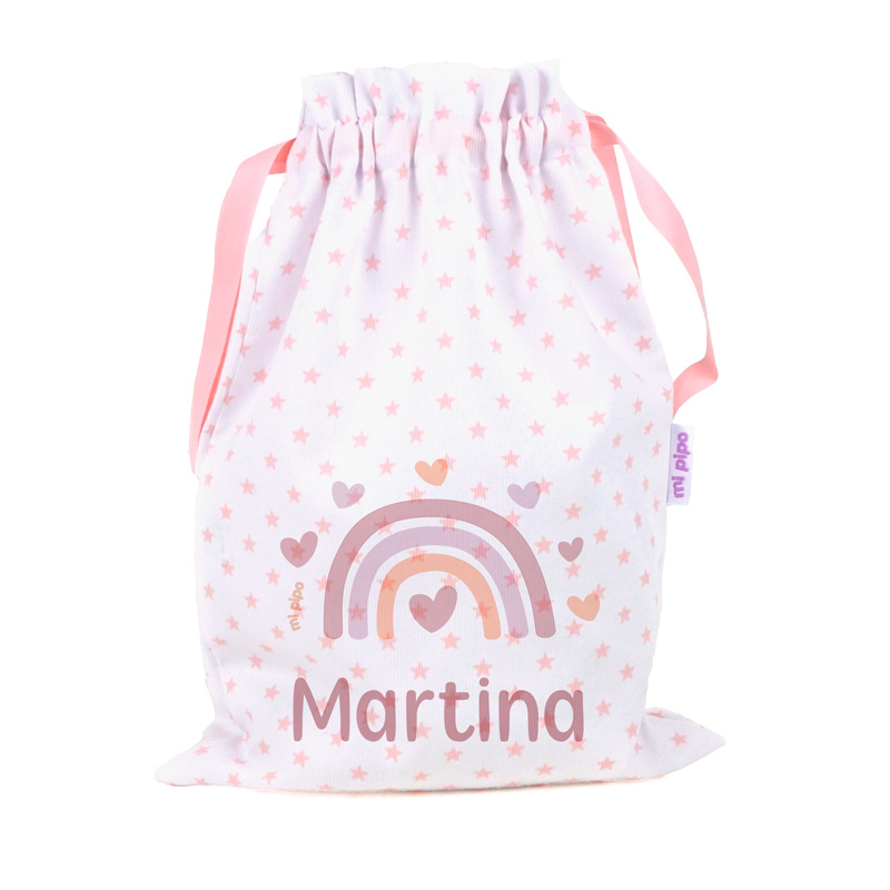 Saquito Personalizado Arcoíris Blush 1 Saquito Personalizado Arcoíris Blush